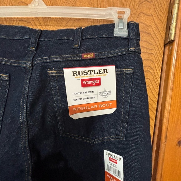 Rustler Men's Dark Blue Regular Boot Jeans - Picture 3 of 8